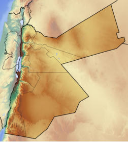 Ель-Азрак (заповідник). Карта розташування: Йорданія
